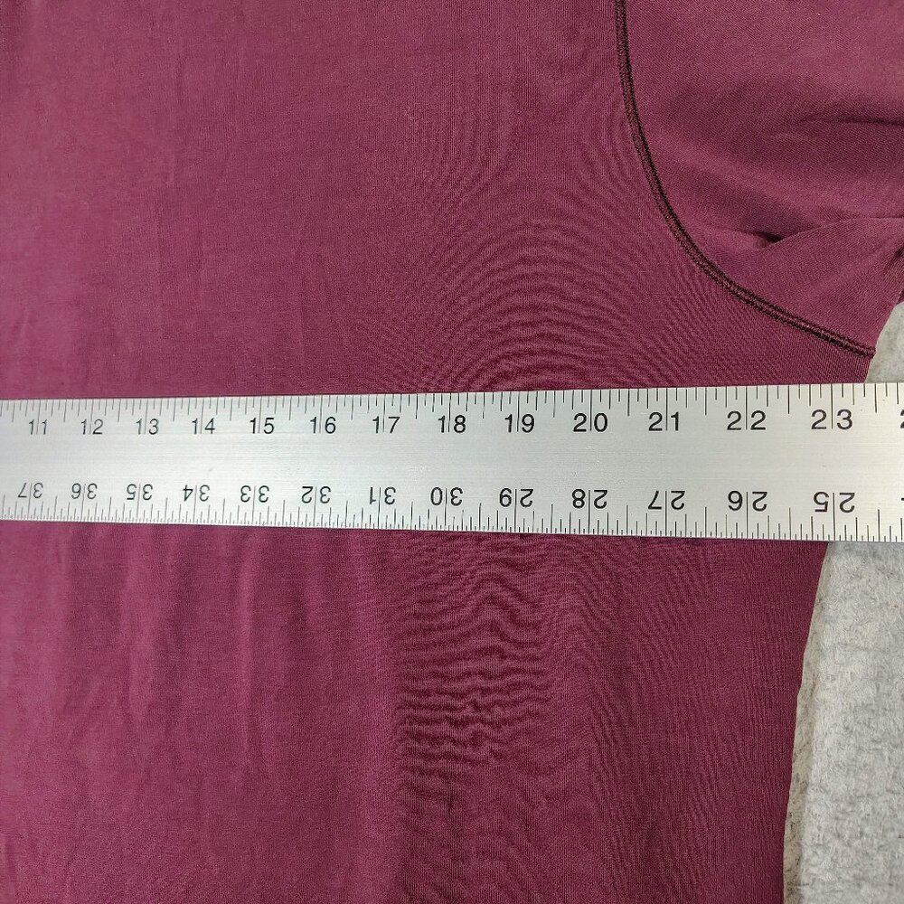 Lululemon License To Move T-Shirt Men's L? (46" Chest) Burgundy Athletic Tee - Picture 6 of 7